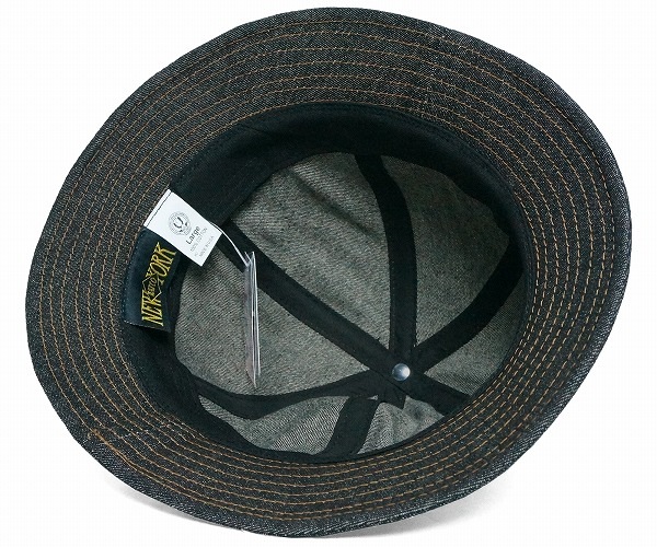 極美品 NEWYORKHAT ニューヨークハット デニムステッチ テニス ハット New York Hat ニューヨークハット デニムテニスハット Size L(約