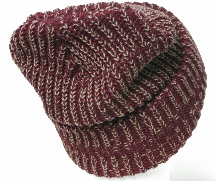 NEW YORK HAT ニューヨークハット ニットキャップ 4710 Lumberjack Marl ランバージャックマール バーガンディー