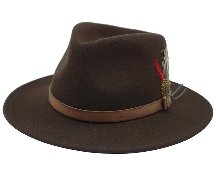 ̵NEW YORK HAT˥塼衼ϥåȡ#5312 Lite Felt Outback饤ȥե ȥХå֥饦