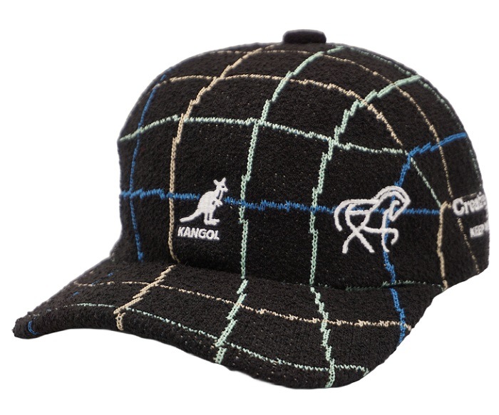 Kangol ���󥴡��� KANEDA Plaid Bermuda Spacecap�ö�����ʿ x �ץ쥤�� �Хߥ塼�� ���ڡ�������å� ˹�� ����� �֥�å�