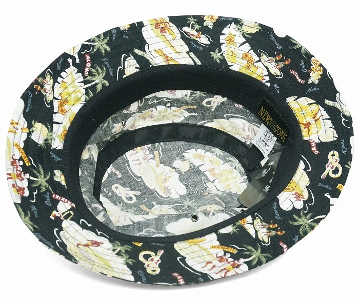 ����̵����NEW YORK HAT���˥塼�衼���ϥåȡ�3112 Hawaiian Bucket���ϥ磻���󡡥Х��åȡ��֥�å�