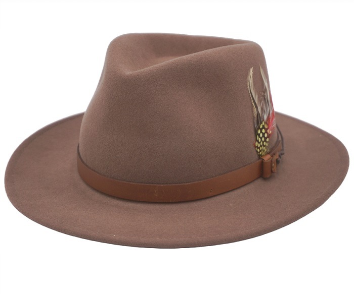 ����̵����NEW YORK HAT���˥塼�衼���ϥåȡ�#5312 Lite Felt Outback���饤�ȥե���� �����ȥХå����ԡ�����