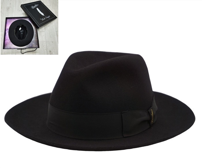 ����̵����Borsalino���ܥ륵�꡼�Ρ�Fur Felt Hat ALESSANDRIA������å���ɥꥢ���֥�å�