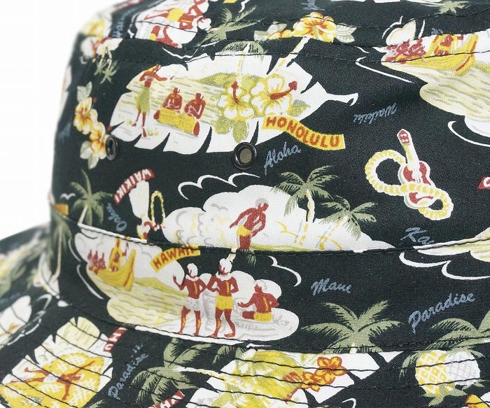 ����̵����NEW YORK HAT���˥塼�衼���ϥåȡ�3112 Hawaiian Bucket���ϥ磻���󡡥Х��åȡ��֥�å�