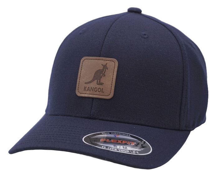 KANGOL ���󥴡��� ����å� Leather Patch Flexfit BB �쥶�� �ѥå� �ե�å����ե��å� �١����ܡ��롡�ͥ��ӡ�