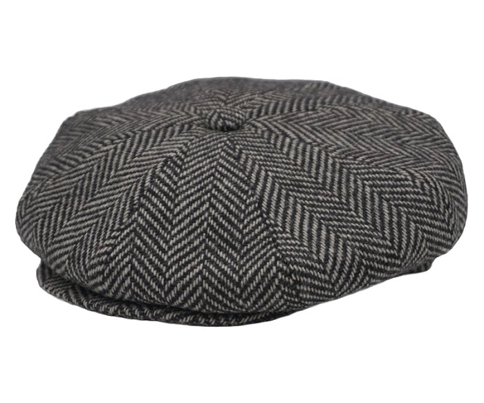 USA製ニューヨークハットHerringbone Newsboyブラウン L新品 ニューヨークハット(NEWYORKHAT) ハンチング メンズファッション雑貨