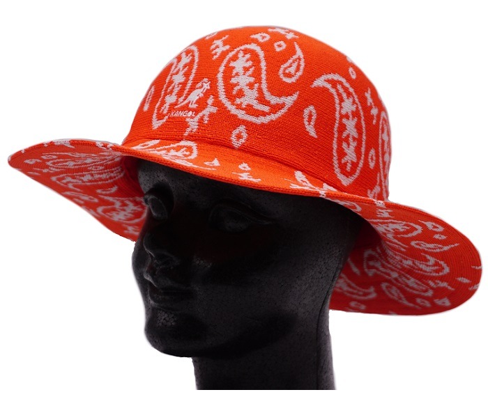 KANGOL�����󥴡��롡Paisley Wide Brim Casual���ڥ����꡼ �磻�� �֥�� �����奢�롡Cherry Grow/Wihite