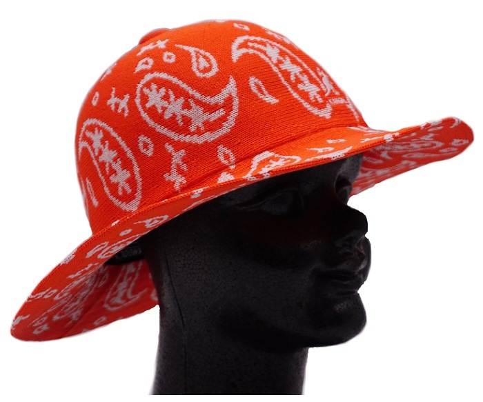 KANGOL�����󥴡��롡Paisley Wide Brim Casual���ڥ����꡼ �磻�� �֥�� �����奢�롡Cherry Grow/Wihite