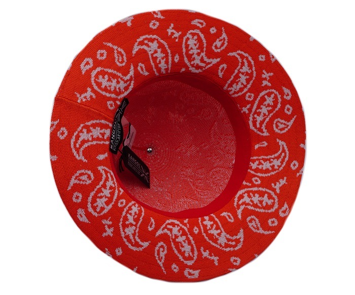 KANGOL�����󥴡��롡Paisley Wide Brim Casual���ڥ����꡼ �磻�� �֥�� �����奢�롡Cherry Grow/Wihite