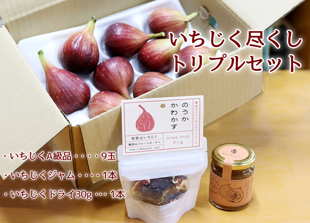 【フルーツギフト】豊熟ふわトロいちじく(B級、A級、AAA級、トリプルセット)送料無料