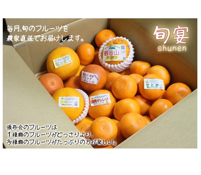 和歌山県耕作放棄地解消プロジェクト(フルーツ頒布会)(送料無料)