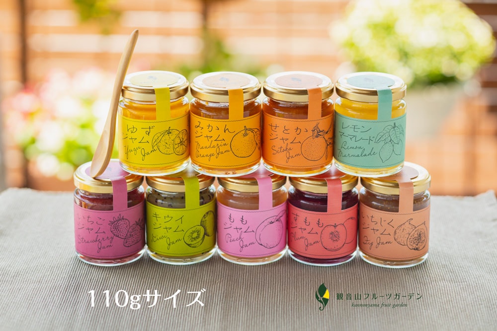 果物語プレミアムコレクション(果物ジャム9種)各110g