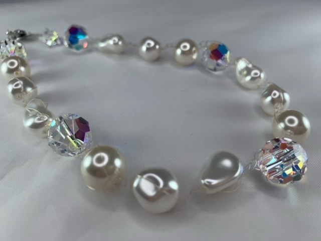 送料無料◇コルト☆バロックパールSWクリスタル ネックレス | ◇NUOVO