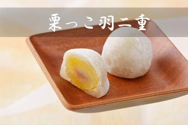季節限定羽二重餅 栗っこ羽二重
