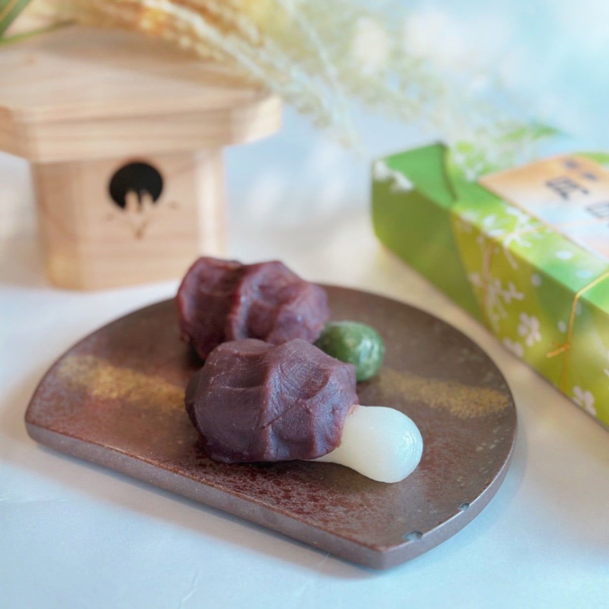 京のお月見団子（白・よもぎ　混合5個入り）