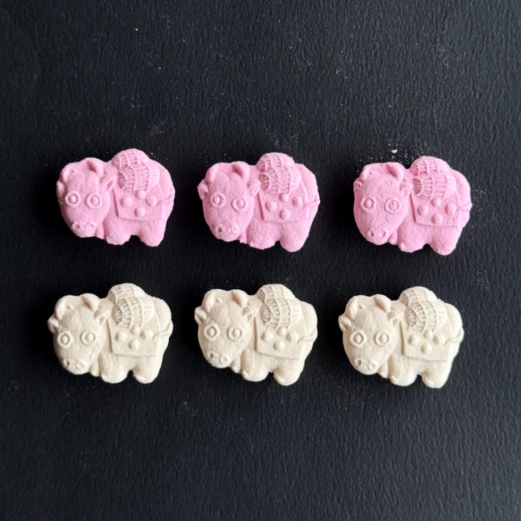 和三盆・干支赤白「丑」・6個入り