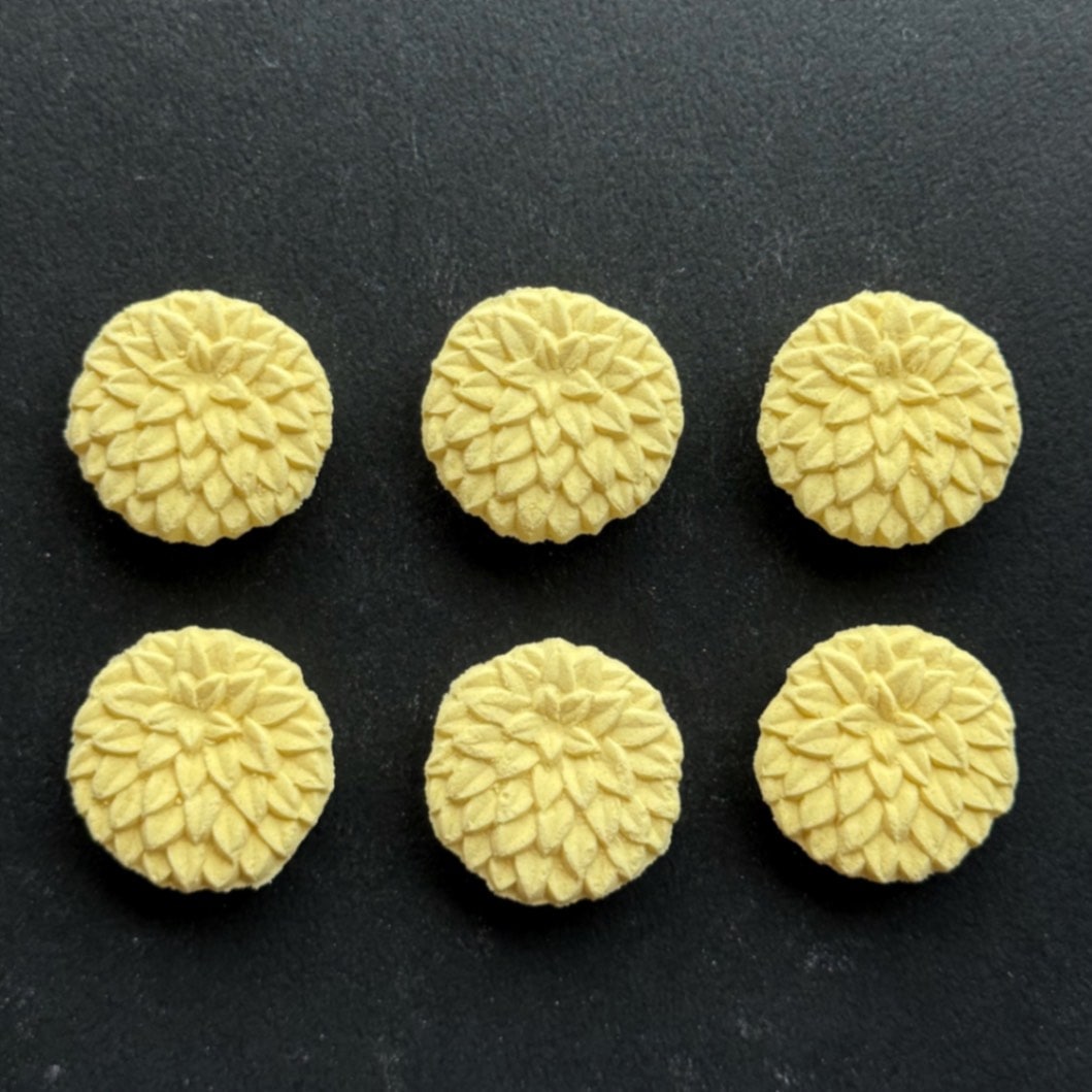 和三盆・天竺牡丹（ダリア）・黄・6個入り