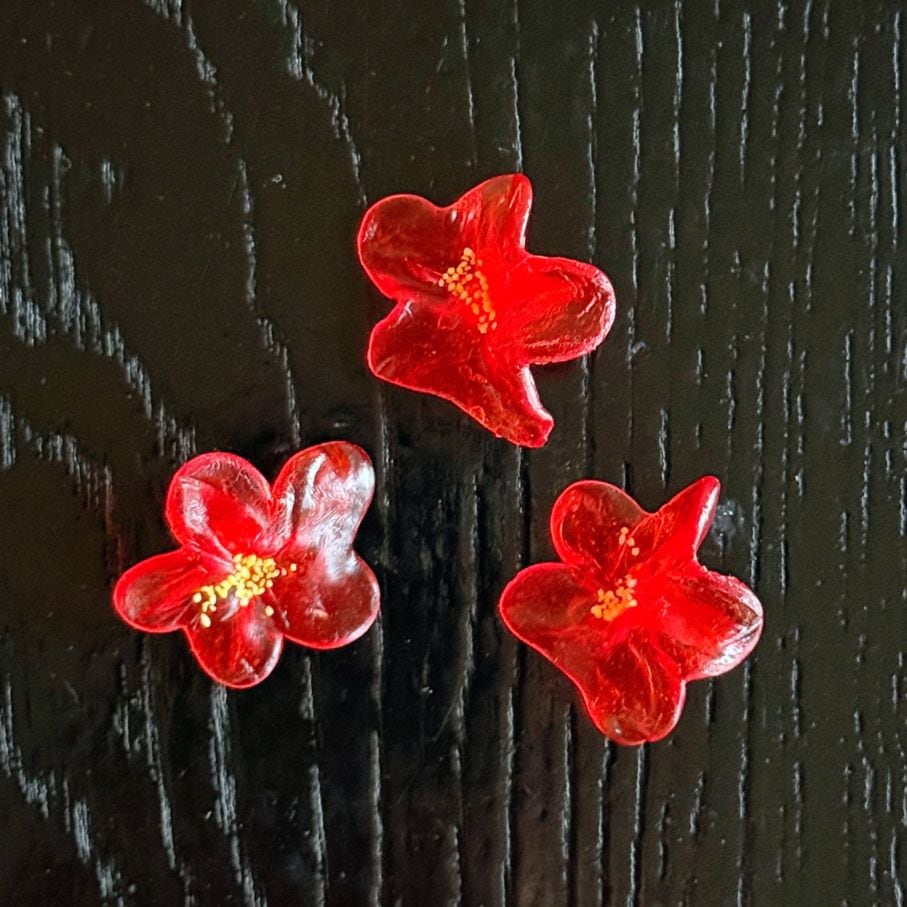 有平糖・つつじ・3個入り（みじん粉付）