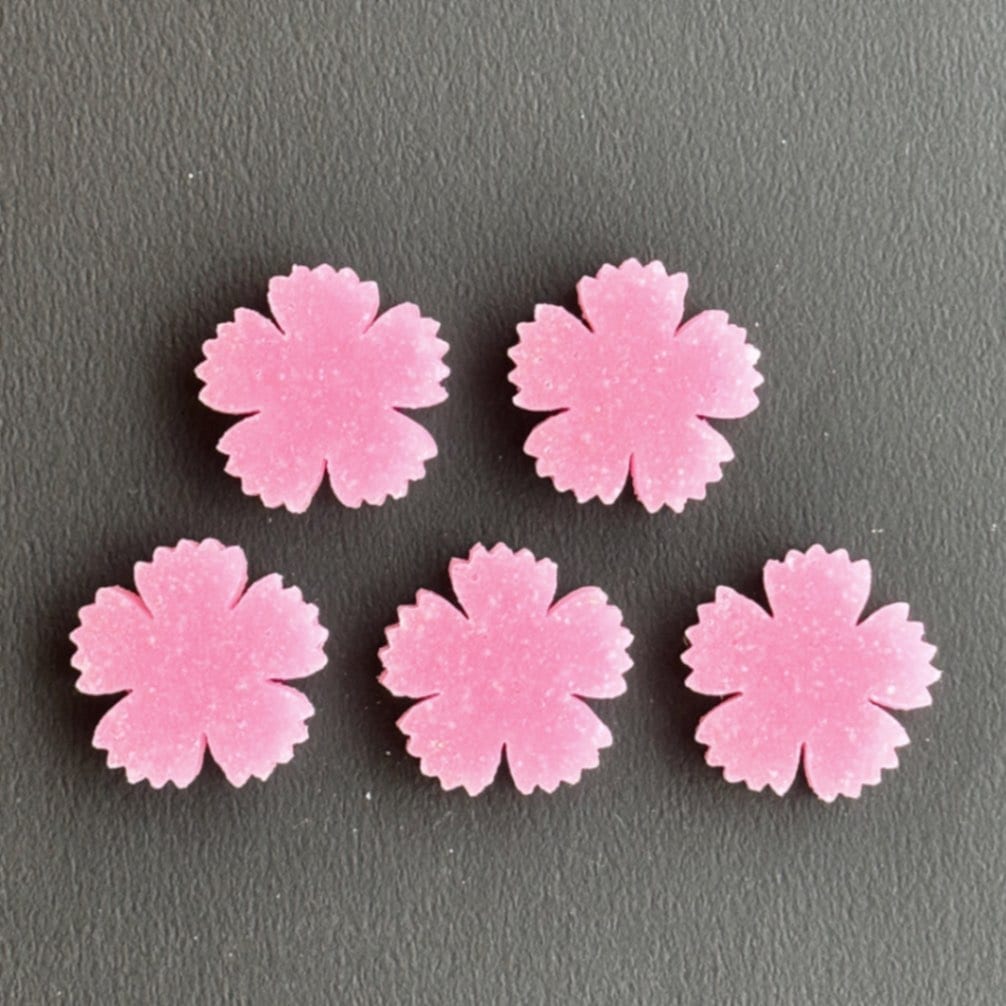 すり琥珀・撫子・5個入り