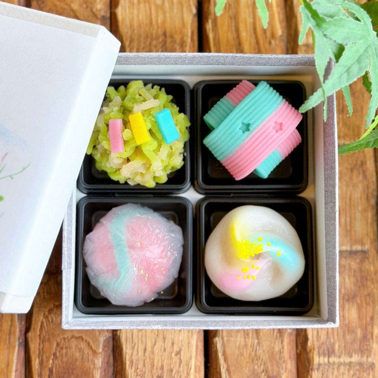 七夕の節句の創作菓子（4個入）・化粧箱