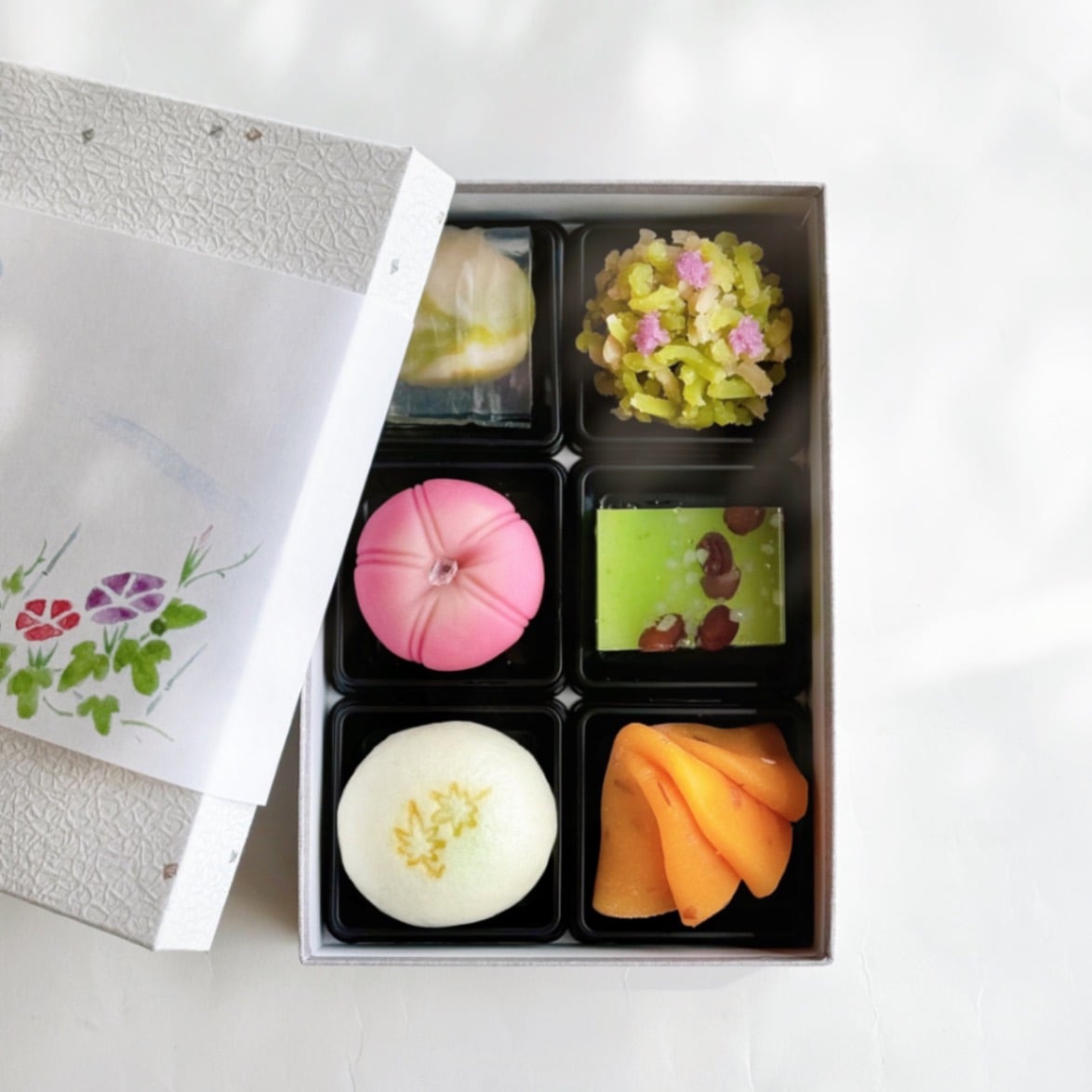 7月の上生菓子6個（化粧箱入）