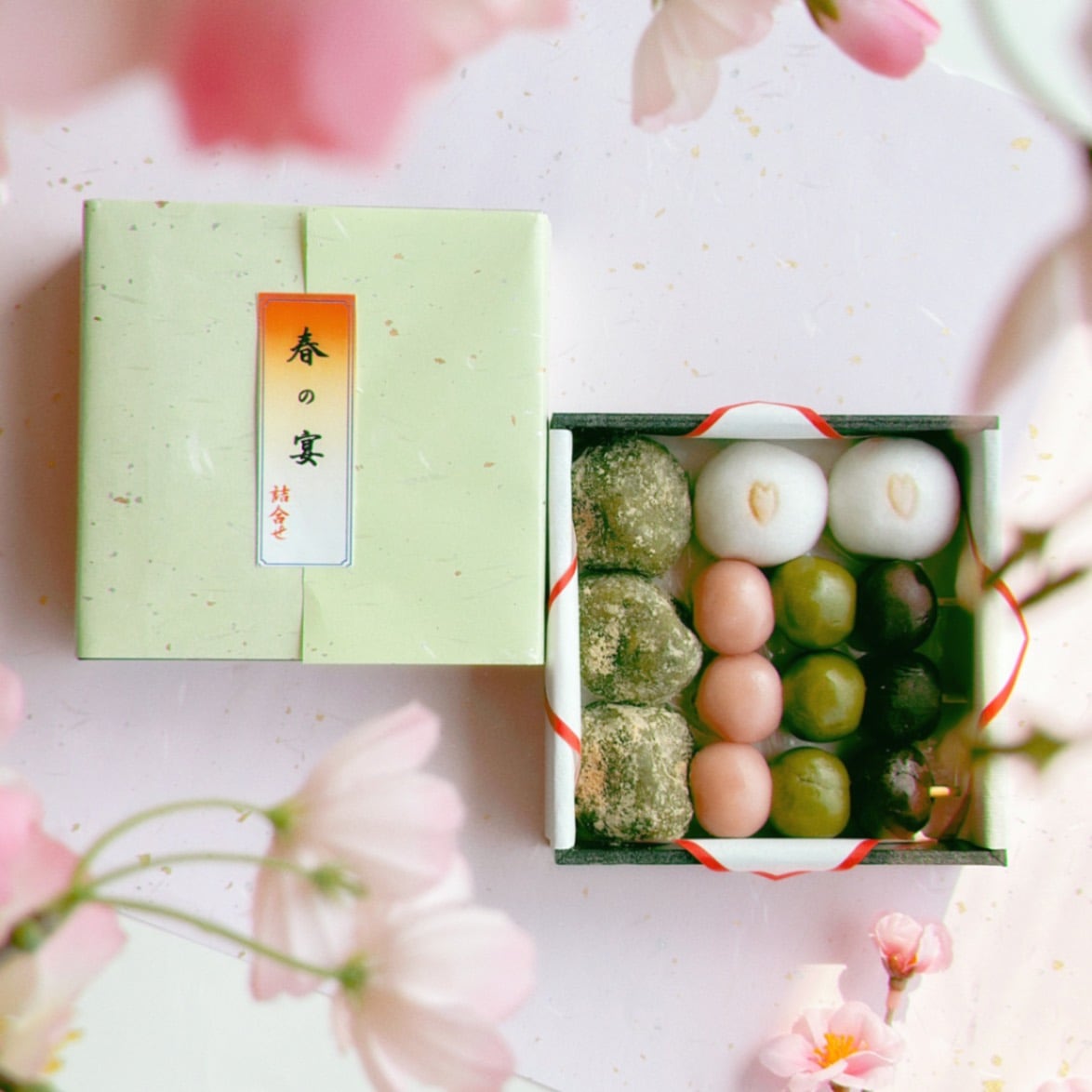 京風和菓子の花見弁当「春の宴」１段（3種詰合せ）