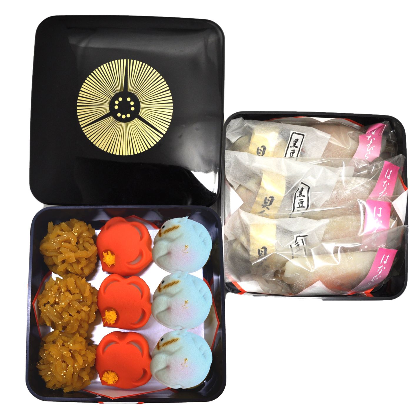 26冬-花梅　おせち菓子・二段重