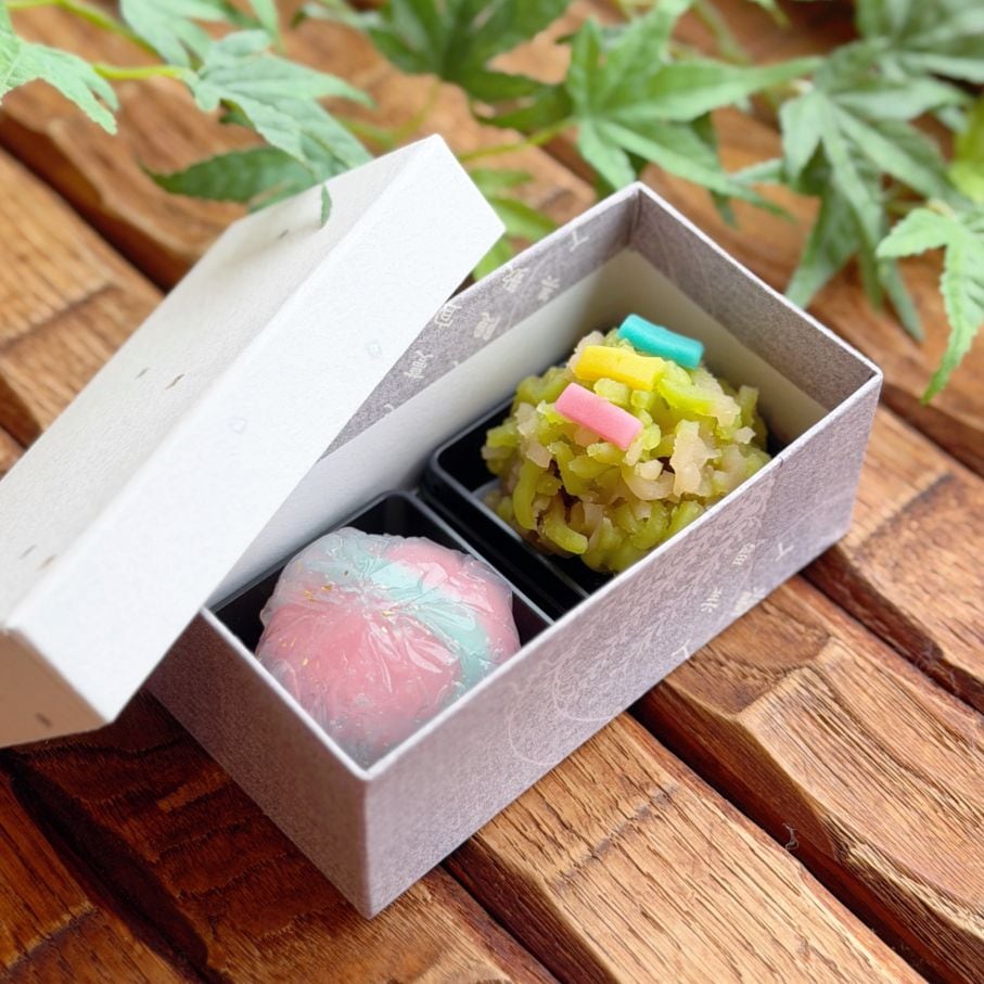 七夕の創作菓子セット（2個入）化粧箱