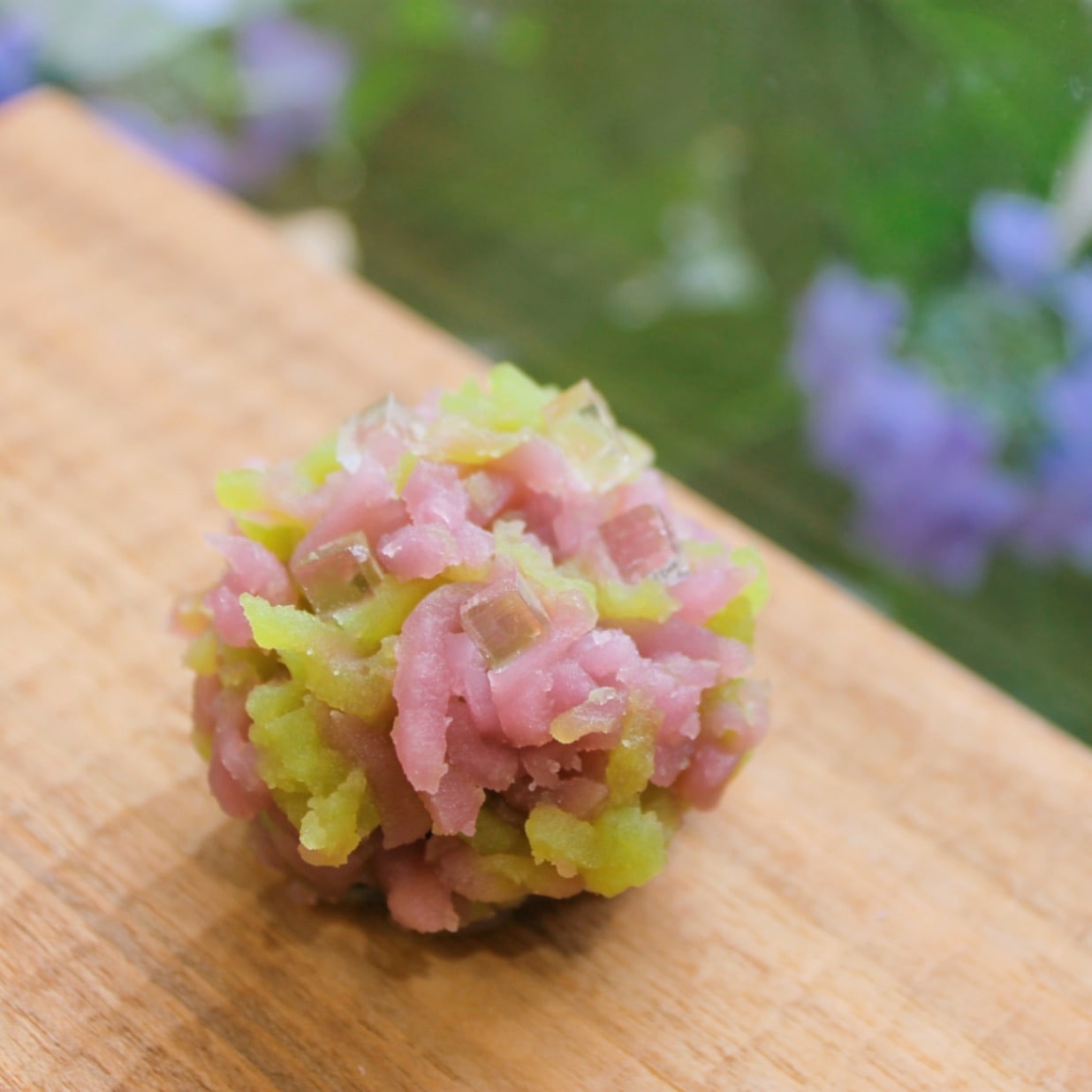 6月上生菓子「紫陽花」