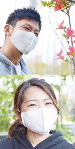 3枚以上で送料無料 会食用 耳ヒモ交換可能 速乾「洗えるマスク」 銀イオン配合くり返し洗って使える高耐久伸縮性　