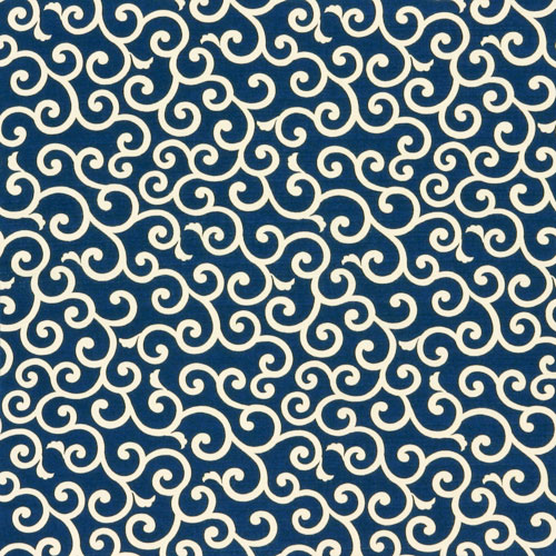 綿のふろしき シャンタン唐草(色：紺)105cm | すべての商品 | 唐草屋