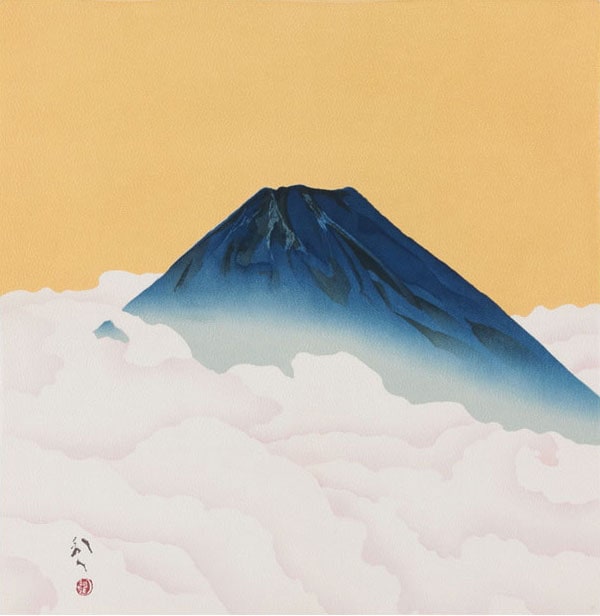正絹のふろしき 川端龍子・富士山75cm | すべての商品 | 唐草