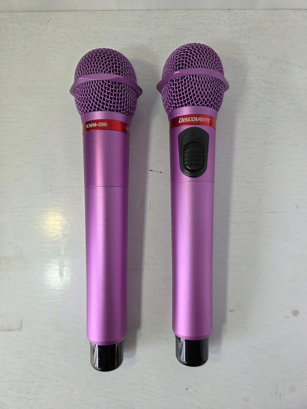 DISCOVERER KWM-210 KCH-200 マイク　カラオケ 中古 KWM-200 2本セット Discoverer 赤外線マイク 整備済 高音質モデル