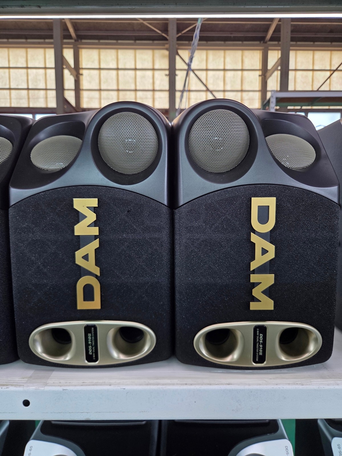 DAM スピーカー『DDS-910Ⅲ』 中古 DDS-910III 2本 第一興商 ダム 天吊スピーカー [カラオケ