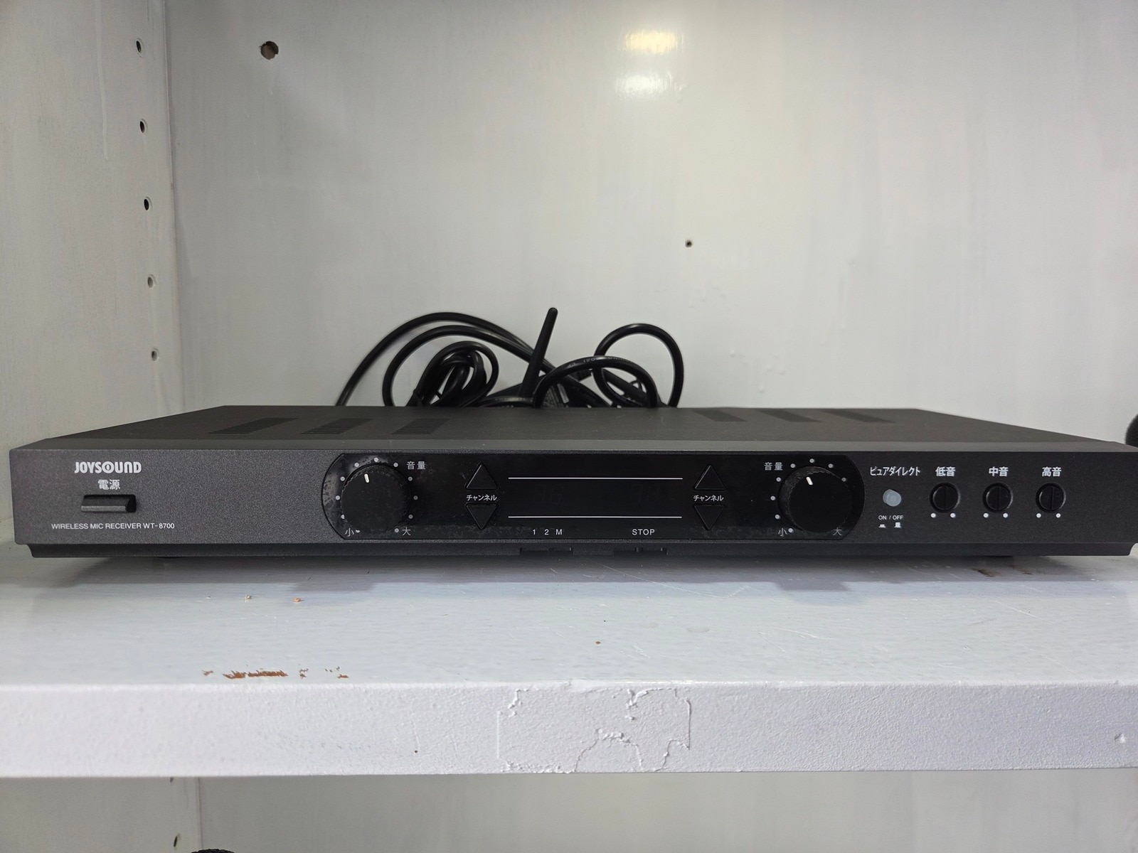 中古】JOYSOUND電波式マイク WM-870 2本セット 整備済 カラオケ