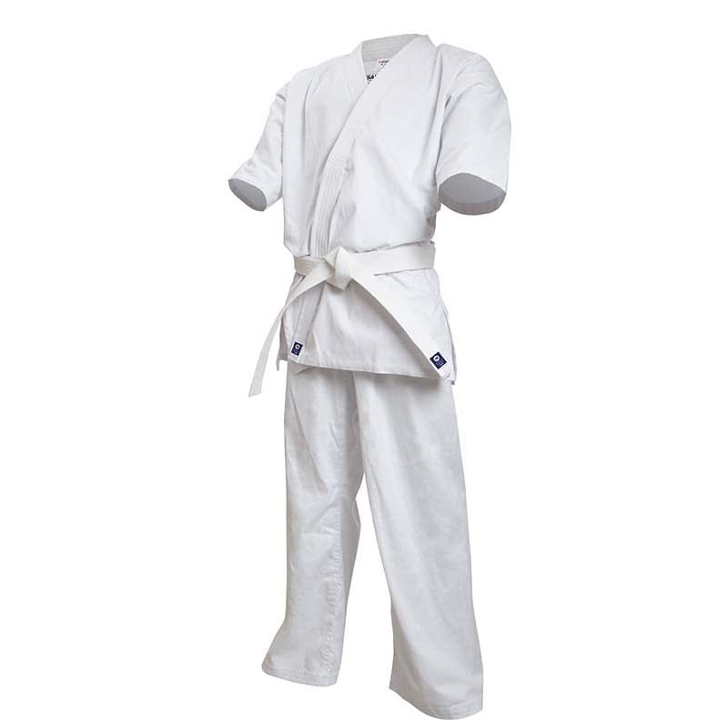 【納期：刺繍あり3ケ月から】入門用フルコンタクト晒空手衣（上下帯付）