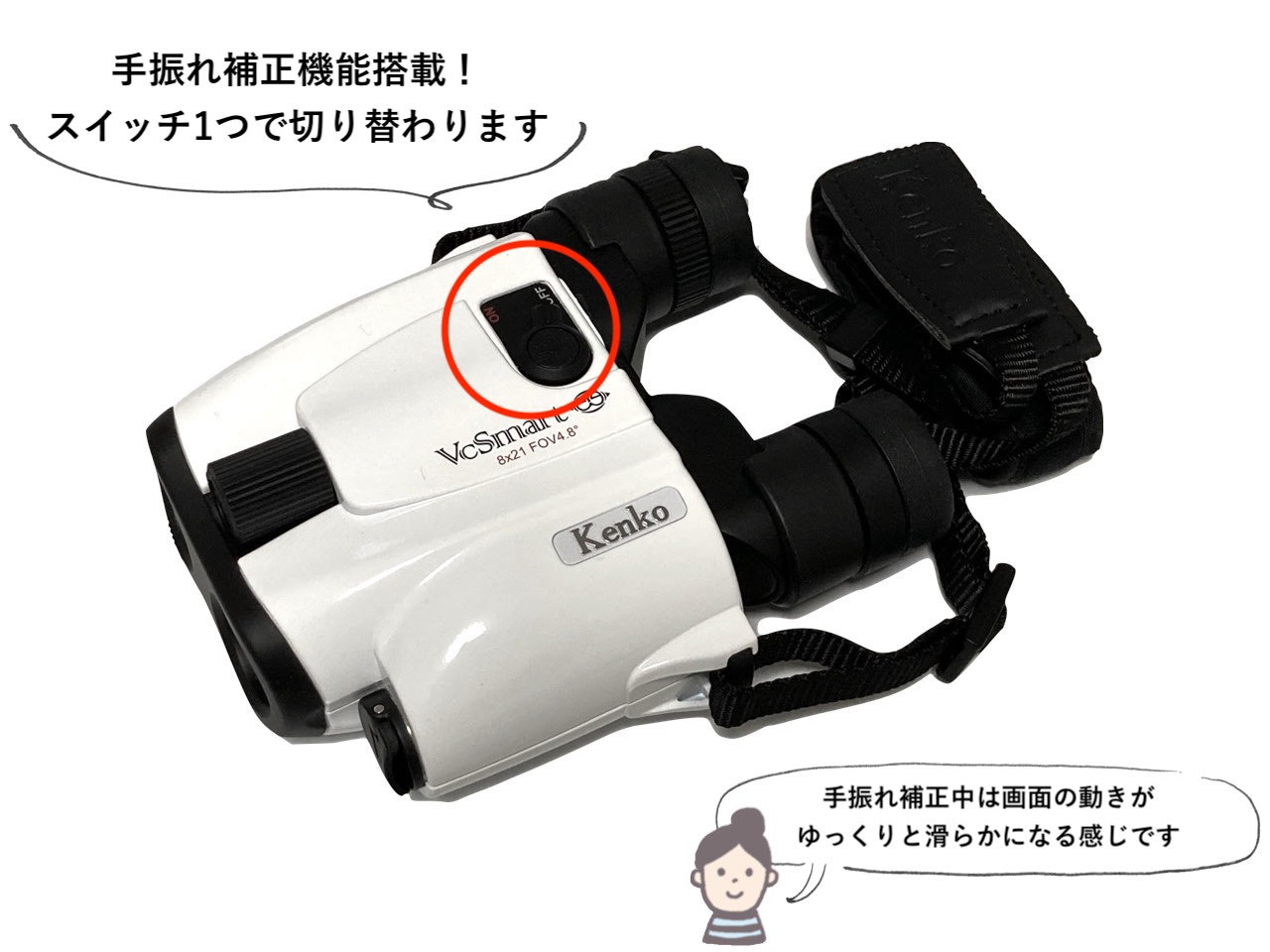 ケンコー・トキナー VCスマート コンパクト 12×21 防振双眼鏡