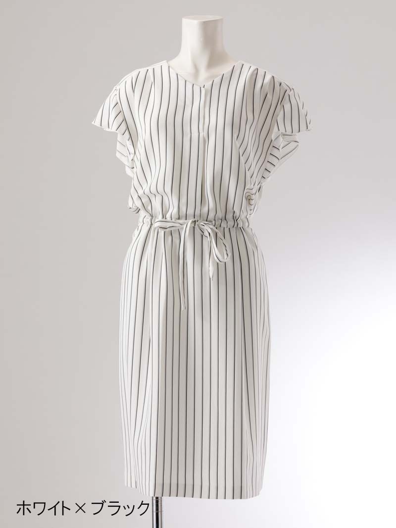 2500円均一 ストライプｖ明きウエストしばりワンピース Ss Sale ワンピース Karlparklane Online Shop カールパークレーン公式通販