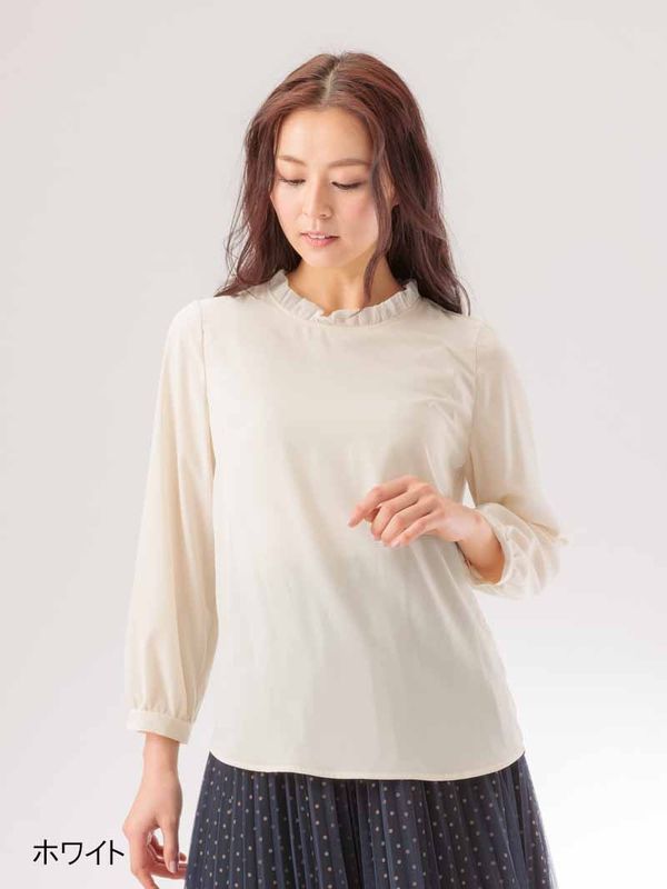 ジーナデシンチュール衿ブラウス＜定番SALE＞
