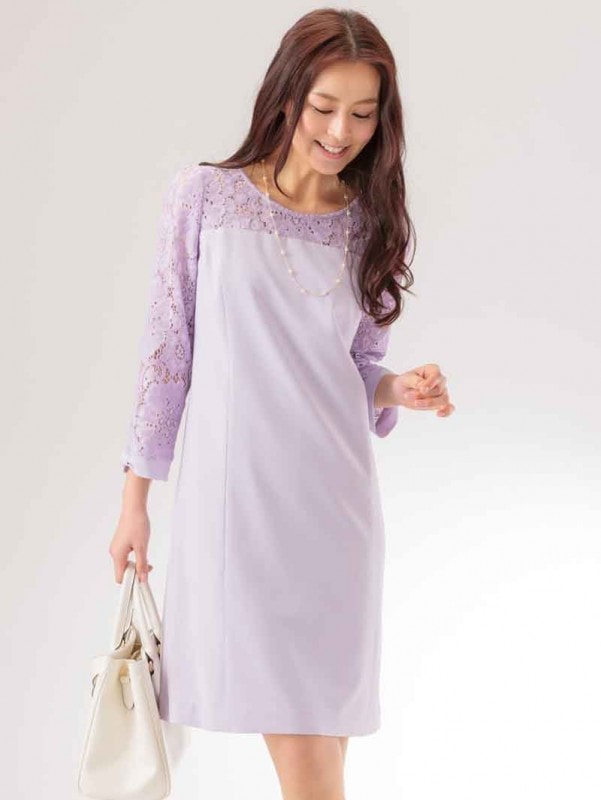 ステファニー袖レースワンピース＜定番SALE＞