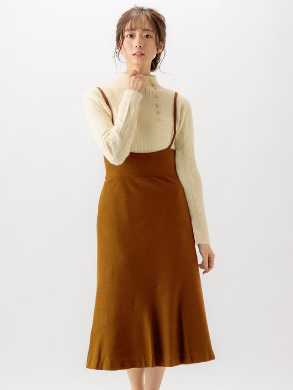 【70％OFF】サスペンダー付ｽｶｰﾄ