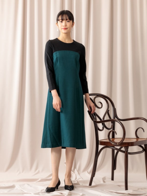 重ね着風ワンピース＜アウトレット均一価格＞