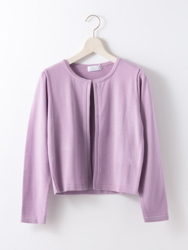 【70％OFF】パトリオット丸首ショート丈カーディガン