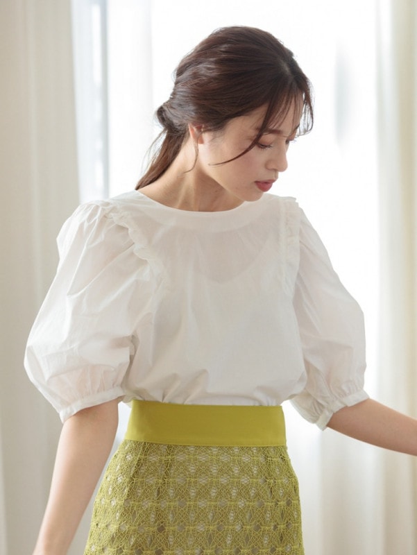 【60％OFF】タイプライタービッグスリーブブラウス