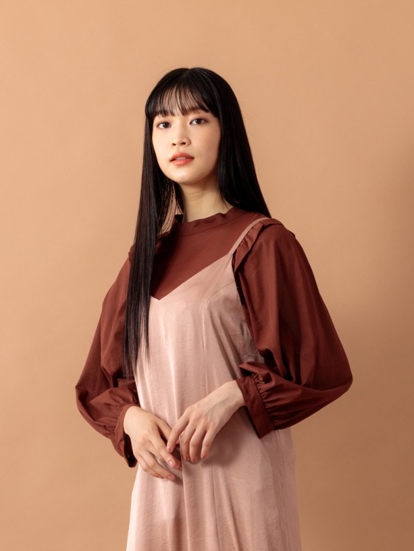 ボイル衿付きビッグスリーブブラウス＜秋冬物アウトレット＞|秋冬物アウトレット