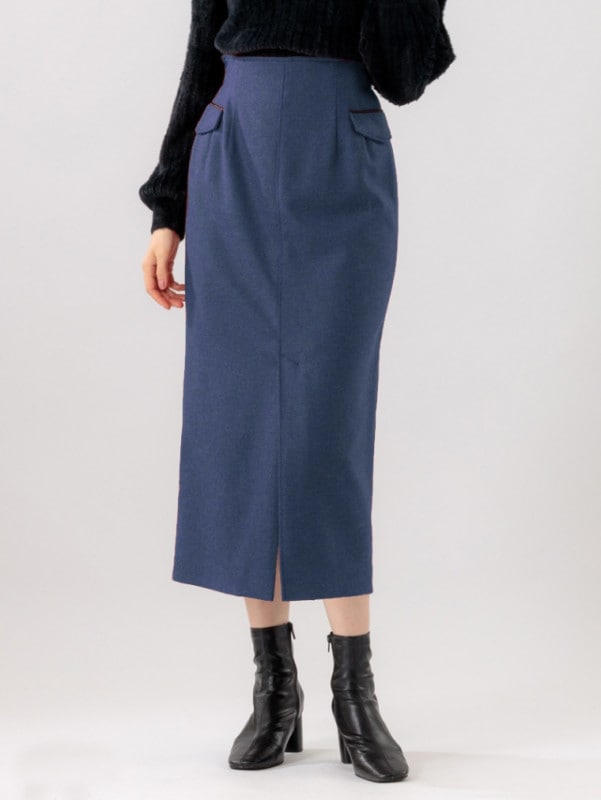 【70％OFF】ストレッチツィード タイトスカート