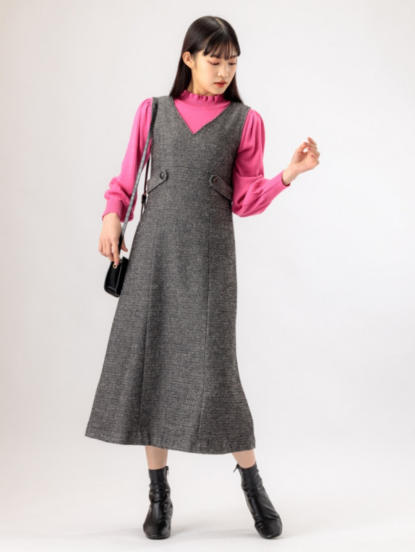 ツイードタブ付ジャンスカ