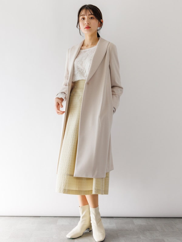 【50%OFF】ポンチショールカラーハオリコート