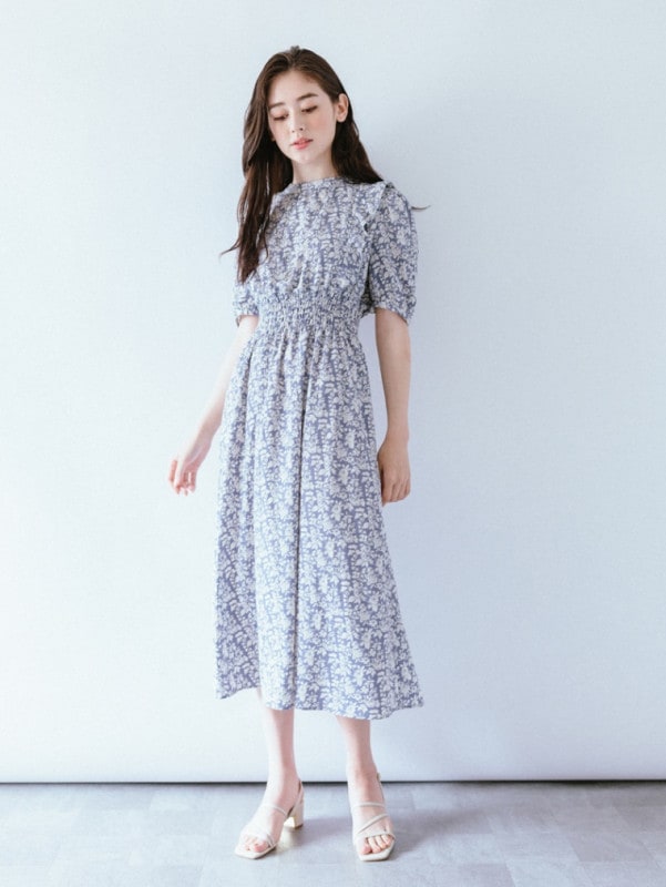 【30％OFF】5分袖プリントシャーリングワンピース|全ての商品