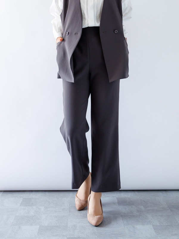 ステファニー平二重太身ロングパンツ
